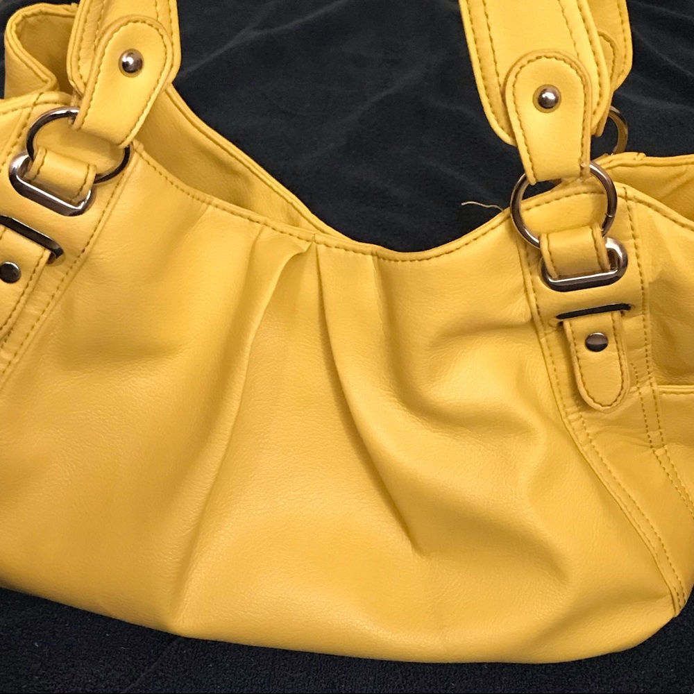 Apt. 9 Brooklyn Pleated Yellow Shopper Bag - Picture 3 of 7